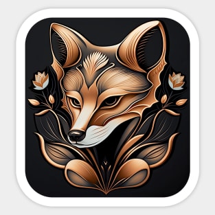 Fox Portrait Sticker